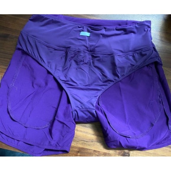 Women's 5" Workout Shorts Gym Running Shorts Athletic with Liner High Waistband - Picture 2 of 4